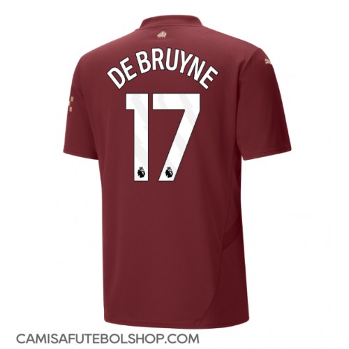 Camisa de time de futebol Manchester City Kevin De Bruyne #17 Replicas 3º Equipamento 2024-25 Manga Curta